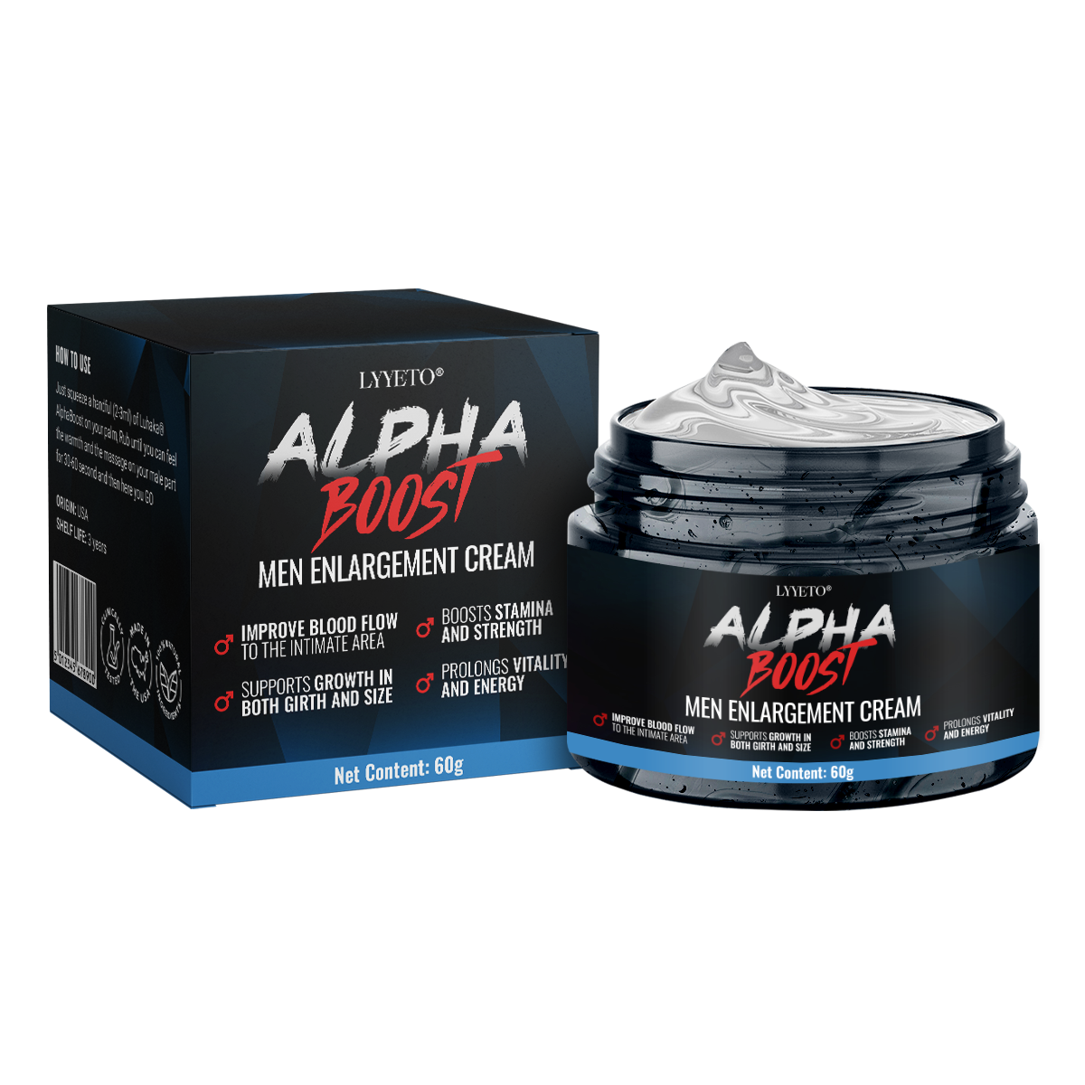 Lyyeto® AlphaBoost Men Enhancement Cream D009